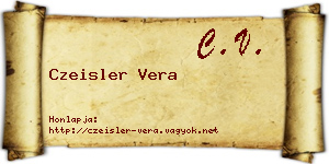 Czeisler Vera névjegykártya