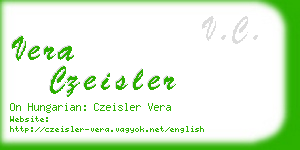 vera czeisler business card